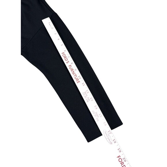 Bryn Walker Black Ponte Knit Back Button Boat Neck Tunic Top XXS Quiet Luxury - Picture 8 of 10